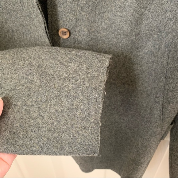 Vintage Nicole Summers front button collared Wool heather Gray sweater size 4 - Picture 11 of 11